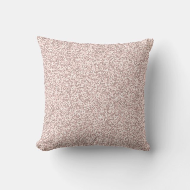 Rosa Glitter Girly Princess Pillow Kudde (Framsida)