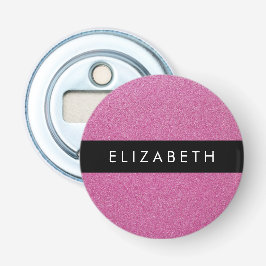 Rosa Glitter, Glitter, bakgrund, ditt namn Flasköppnare