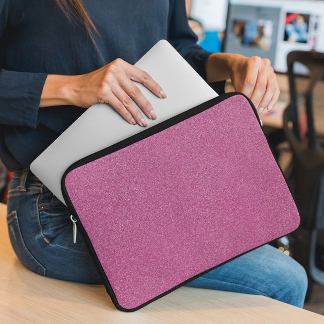 Rosa Glitter, Gnistra, Glitter Laptop Fodral (Skapare uppladdad)