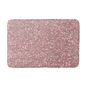Rosa Glitter Guld Ro Glam Gnistra Badrumsmatta