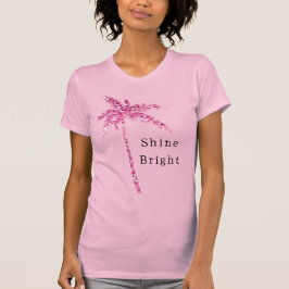 Rosa Glitter Handflatan Träd T Shirt