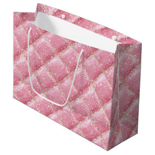 Rosa Glitter Harlequin Glam