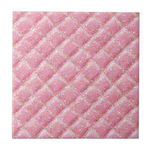 Rosa Glitter Harlequin Glam Kakelplatta