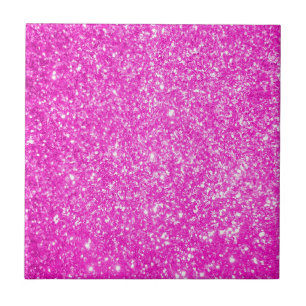 Rosa glitter kakelplatta