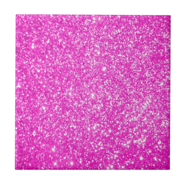 Rosa glitter kakelplatta (Framsidan)