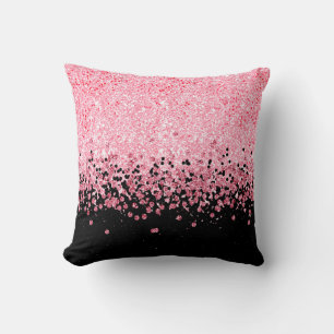 Rosa Glitter Kudde