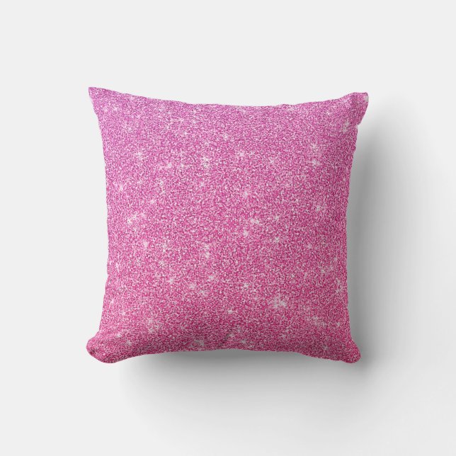 Rosa glitter kudde (Framsida)