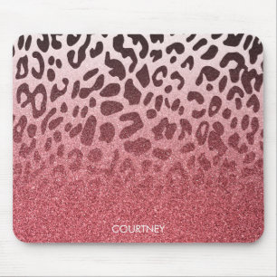 Rosa Glitter Leopard Skin Musmatta