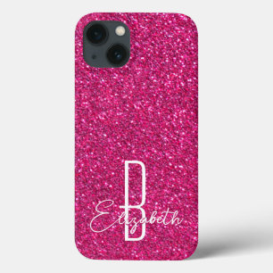 Rosa Glitter Monogram