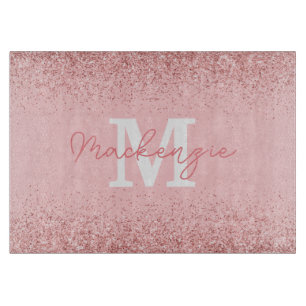 Rosa Glitter Monogram