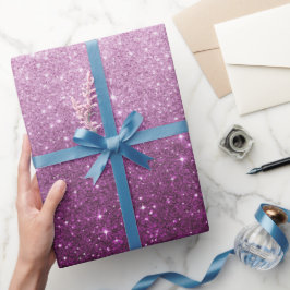 Rosa Glitter Mönster Presentpapper