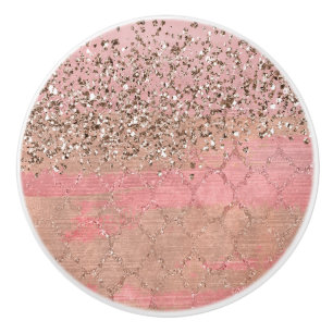 Rosa glitter morransk indisk prinsessa glamour knopp