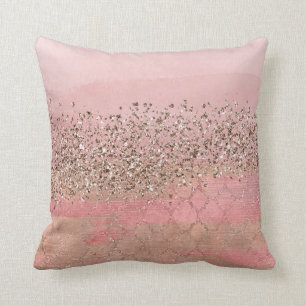 Rosa glitter morransk indisk prinsessa glamour kudde