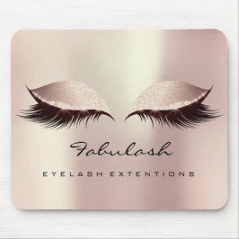 Rosa  Glitter Namn Beauty Lash Makeup Musmatta