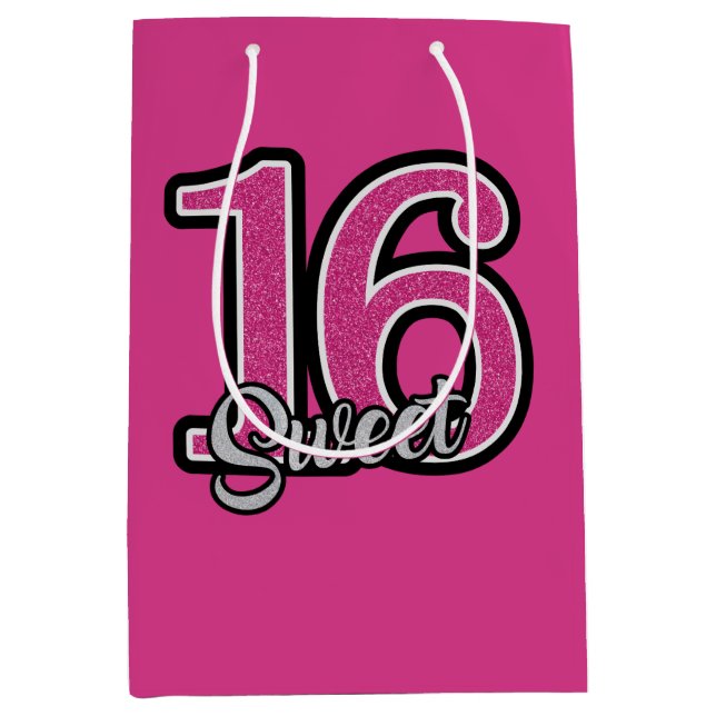 Rosa Glitter Nummer (Framsidan)