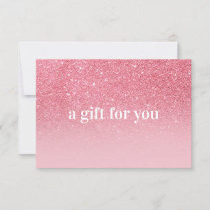 Rosa Glitter Ombre Salong Makeup Boutique