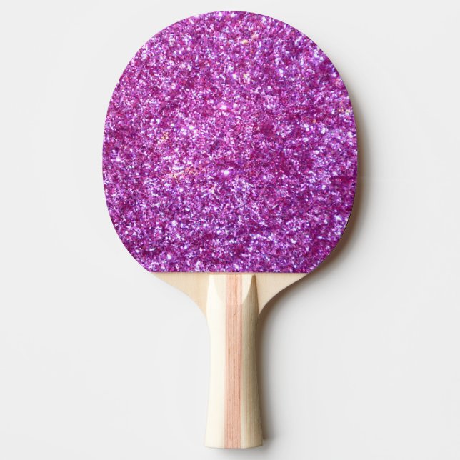 Rosa glitter pingisracket (Framsidan)
