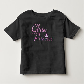 Rosa Glitter Princess Krona Glitter Sparkles T Shirt
