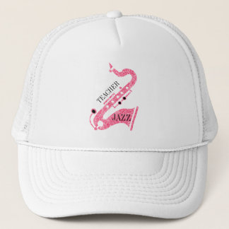 Rosa Glitter Sachophone Illustration Keps