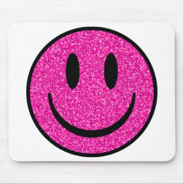 Rosa Glitter sjömil Ansikte Musmatta