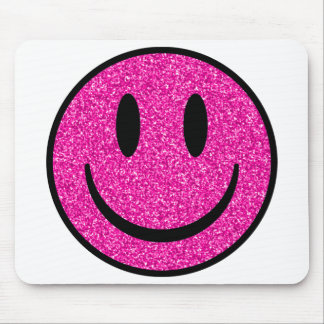 Rosa Glitter sjömil Ansikte Musmatta