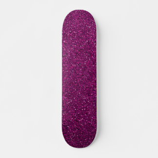 Rosa glitter skateboard bräda 19,5 cm