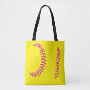 Rosa Glitter Softball-stift Tygkasse