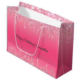 Rosa glitter som droppar Glamoröst trendigt chic m