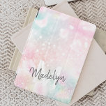Rosa Glitter Söt Bokeh Mönster iPad Mini Skydd<br><div class="desc">Anpassa enkelt den här söt rosan vid glitter mönster med ditt eget namn och/eller monogram.</div>