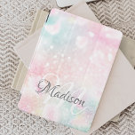 Rosa Glitter Söt Bokeh Mönster iPad Mini Skydd<br><div class="desc">Anpassa enkelt den här söt rosan vid glitter mönster med ditt eget namn och/eller monogram.</div>