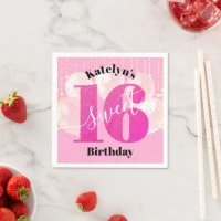 Rosa Glitter Sweet 16 Birthday Balloons Script