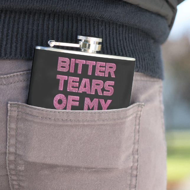 Rosa Glitter Tårar av mina Pickleball-motståndare Fickplunta (In Situ)