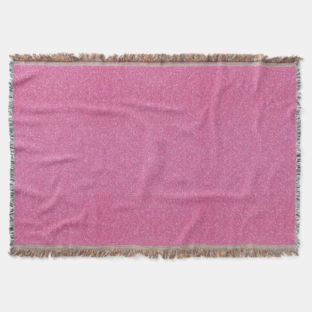 Rosa Glitter Throw Blanket Mysfilt (Framsidan)