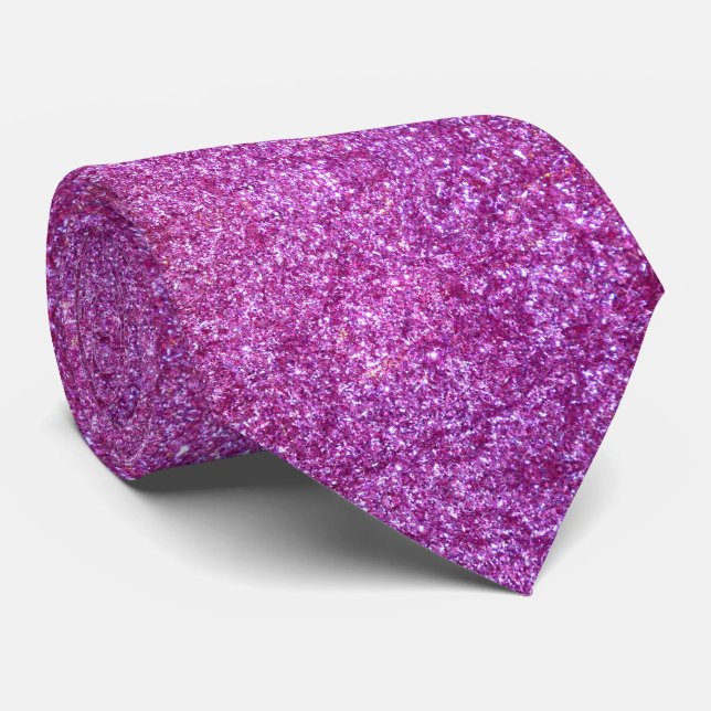 Rosa Glitter Tie Slips (Rullad)