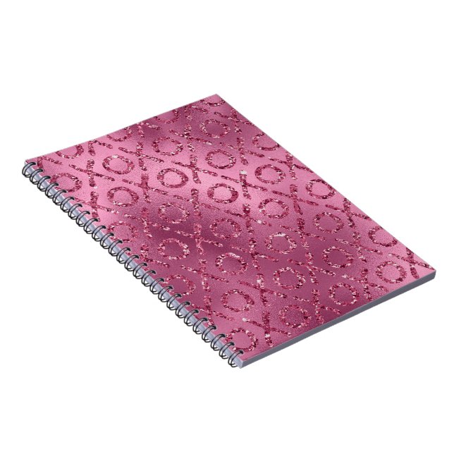 Rosa glitter XOXO Anteckningsbok (Högra Sidan)