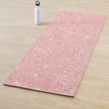 Rosa glitter Yoga Mat