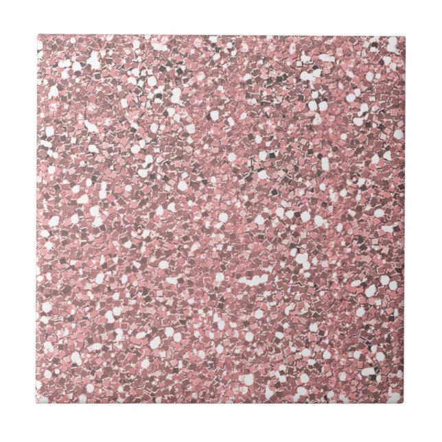 Rosa glittergnistrande kakelplatta (Framsidan)