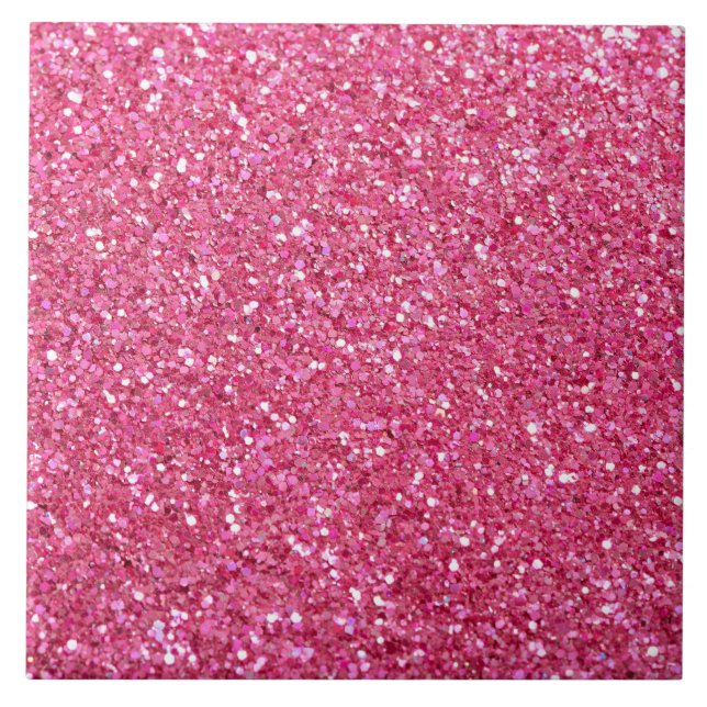 Rosa glitterlook,  kakelplatta (Framsidan)