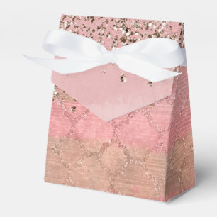 Rosa glittermoriska indiska prinsessparty presentaskar