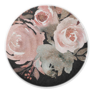 Rosa glitterrosor Mörka blommor Glam Elegant Knopp