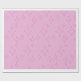 Rosa glitterstjärnmönstrat inslagspapper presentpapper
