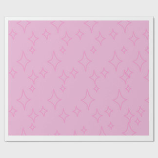Rosa glitterstjärnmönstrat inslagspapper presentpapper