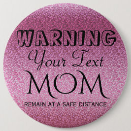 Rosa Glittery-övertoning Knapp