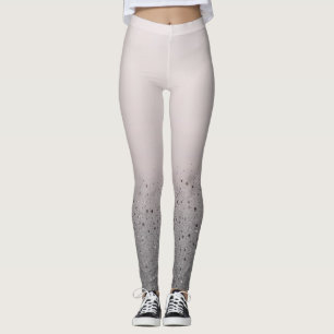 Rosa glittrande glitter leggings