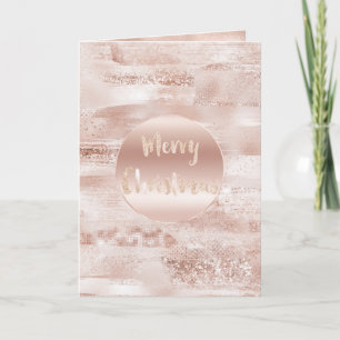 Rosa Glitzy Glitter Gnistra jul Kort