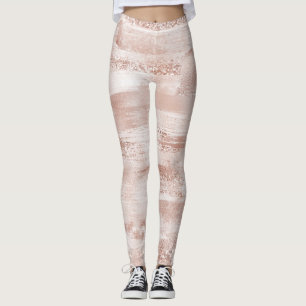 Rosa  Glitzy Glitter         Leggings