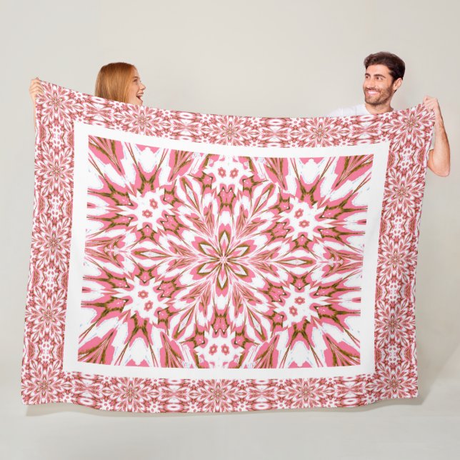 Rosa-Glöm-me-nots Fleecefilt (På plats)