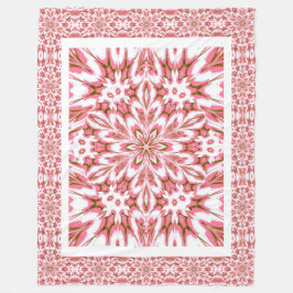 Rosa-Glöm-me-nots Fleecefilt