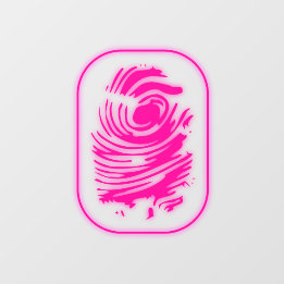 Rosa Glowing Fingerprint Window Cling