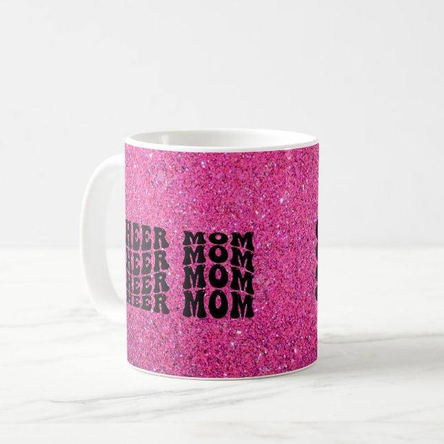Rosa Gnistra Cheer Mamma Coffee Mugg (Framsida vänster)